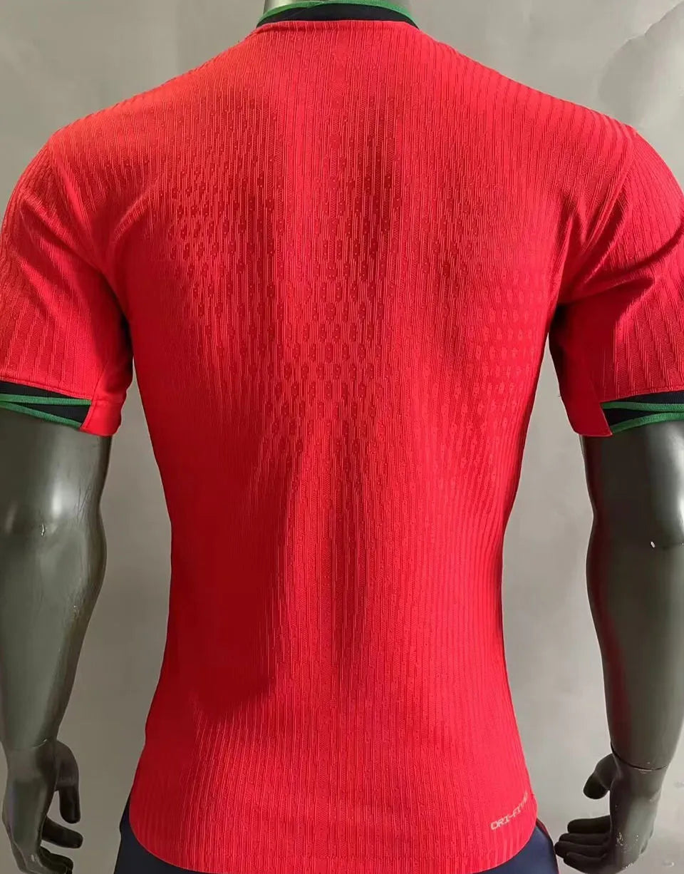 2024/25 Portugal Home Red Player Version Soccer Jersey Back