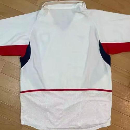 2002 U.S Home White Retro Soccer Jersey Back