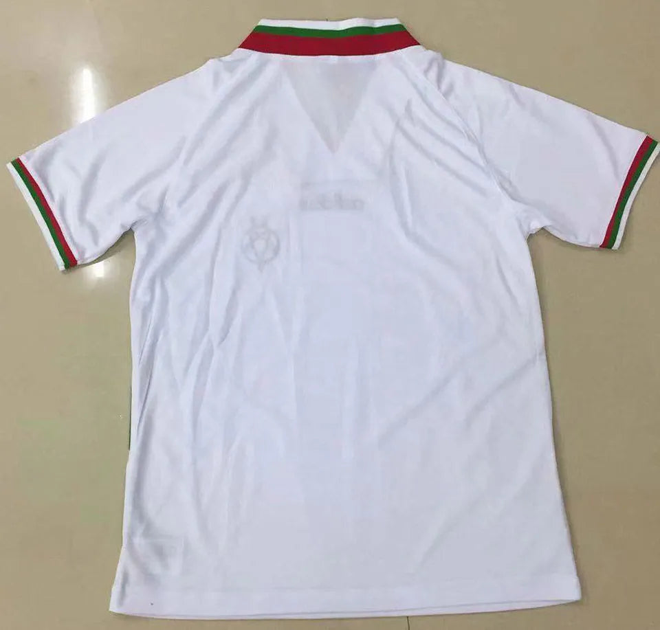 1994 Bulgaria Home White Retro Soccer Jersey Detail 1