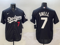Men's Los Angeles Dodgers Blake Snell #7 Black Alternate Replica Player Jerseys