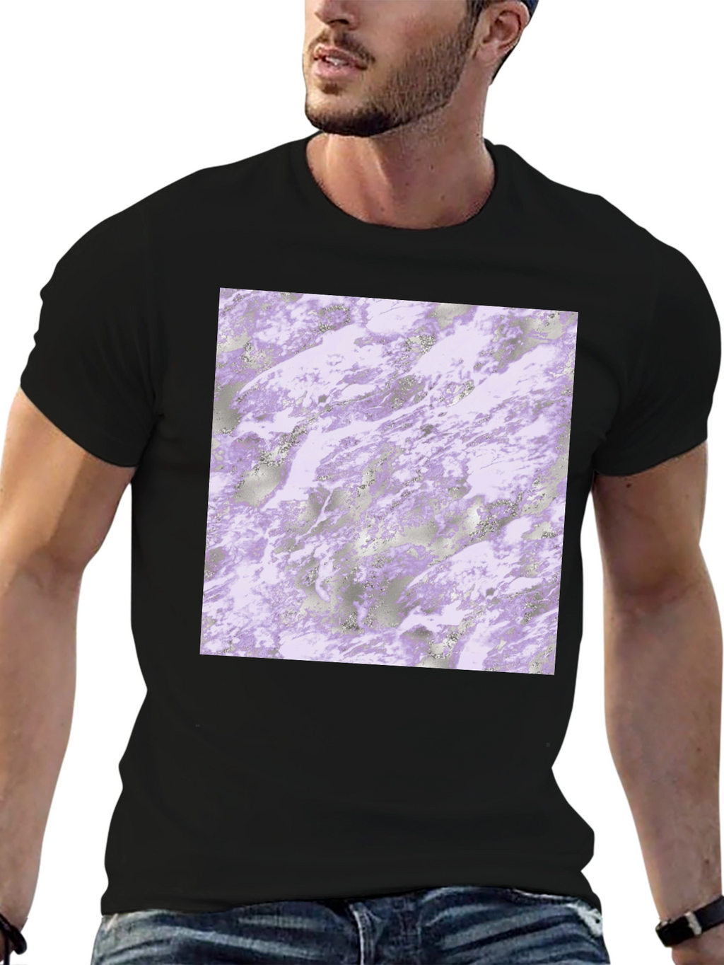 Abstract Marble T-Shirt: Stylish Graphic Tee for Men
