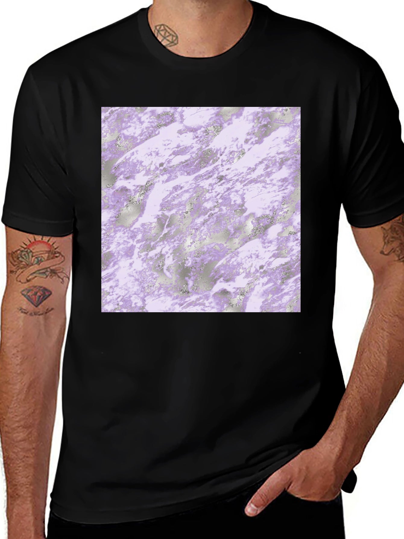 Abstract Marble T-Shirt: Stylish Graphic Tee for Men