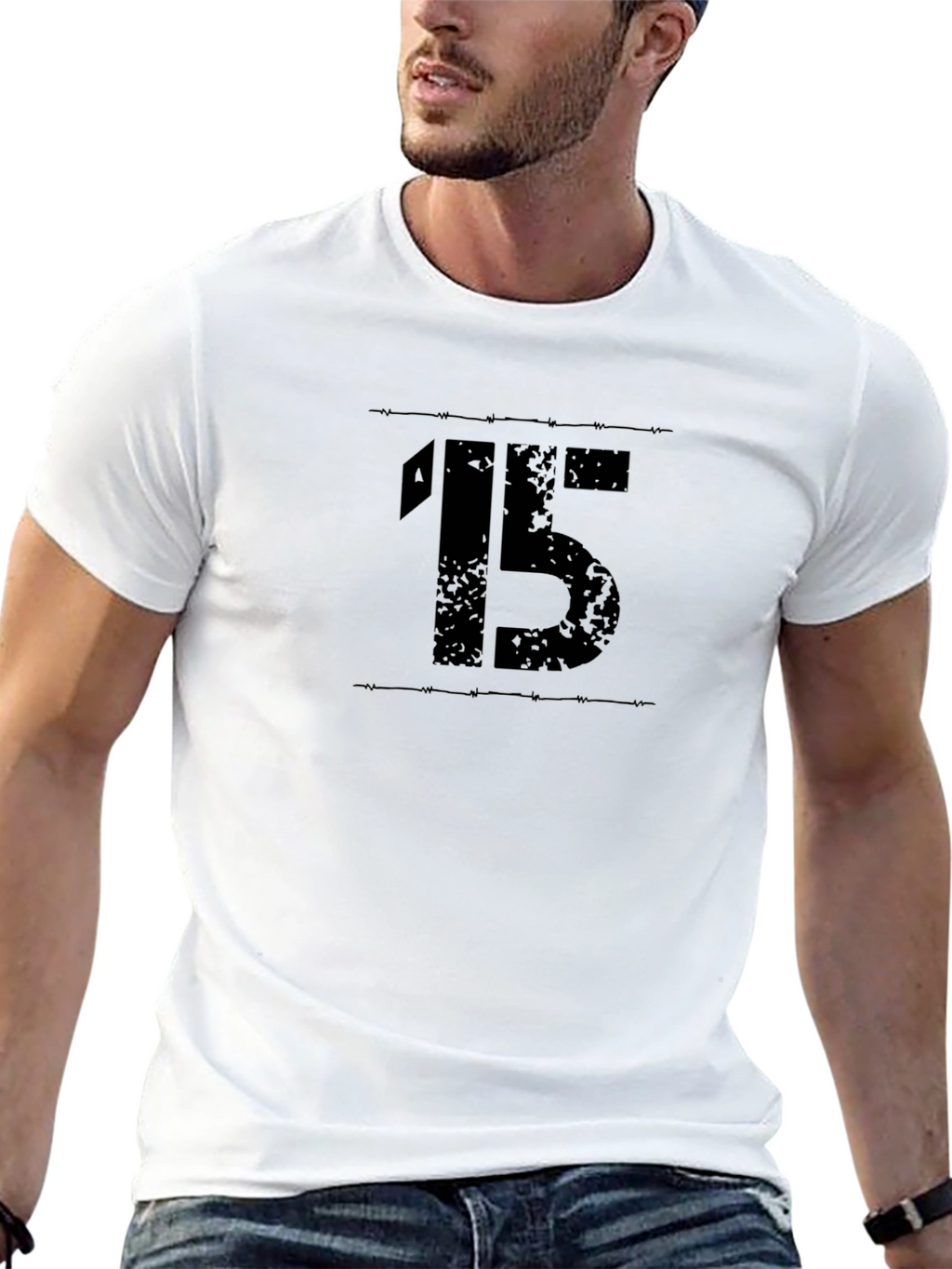 Mens Black 15 Graphic Tee