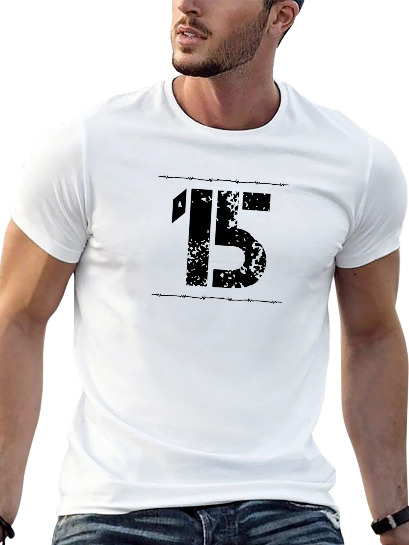 Mens Black 15 Graphic Tee