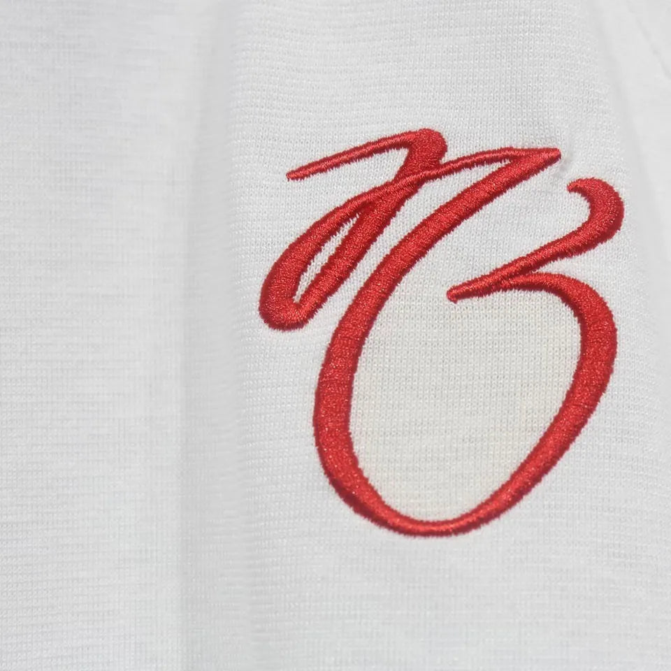 2025 Bellingham x AD White Cotton Retro Style Jersey Detail 3