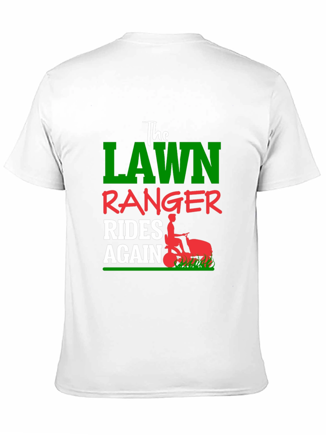 Lawn Ranger Rides Again Black T-Shirt