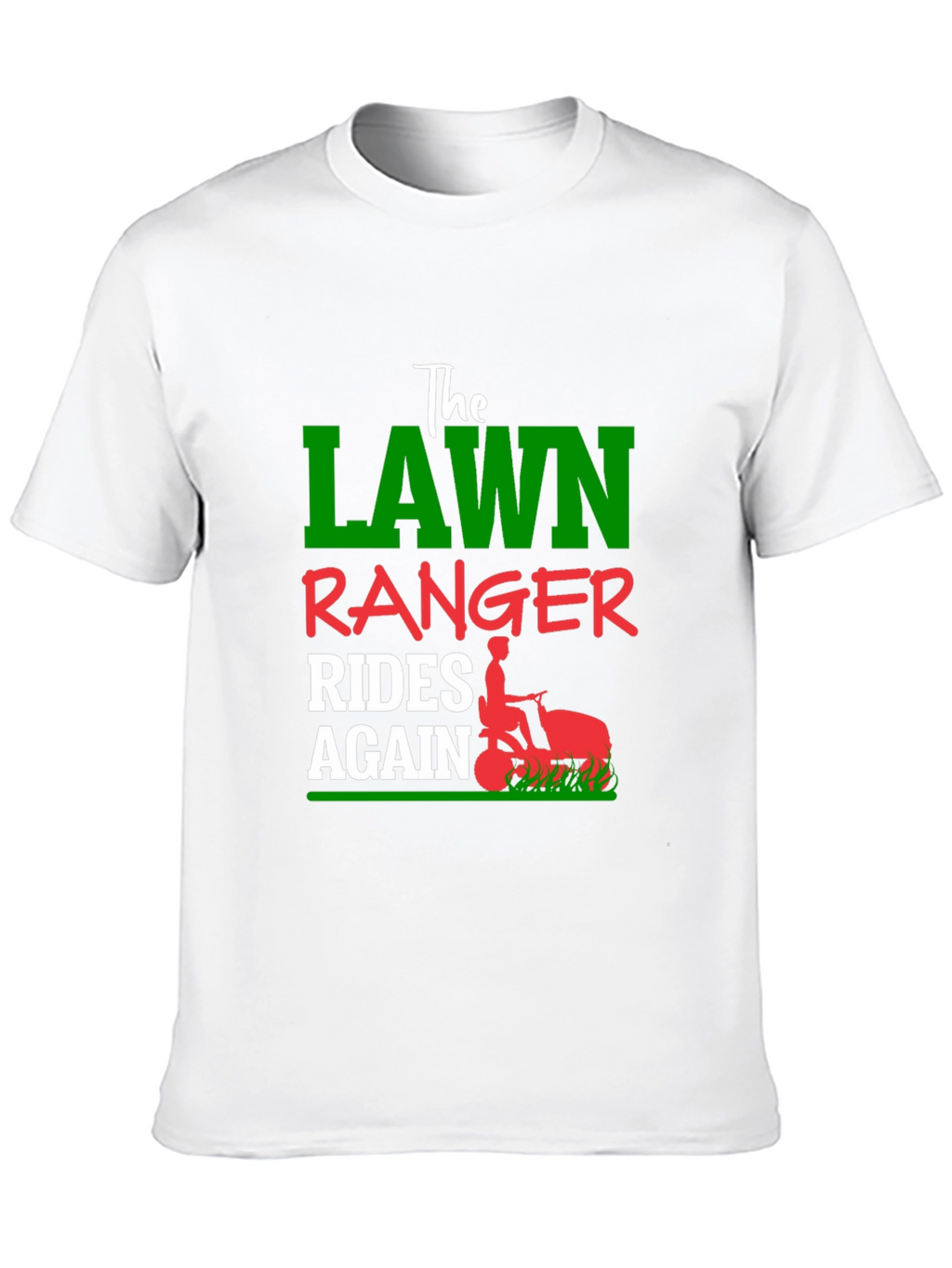Lawn Ranger Rides Again Black T-Shirt
