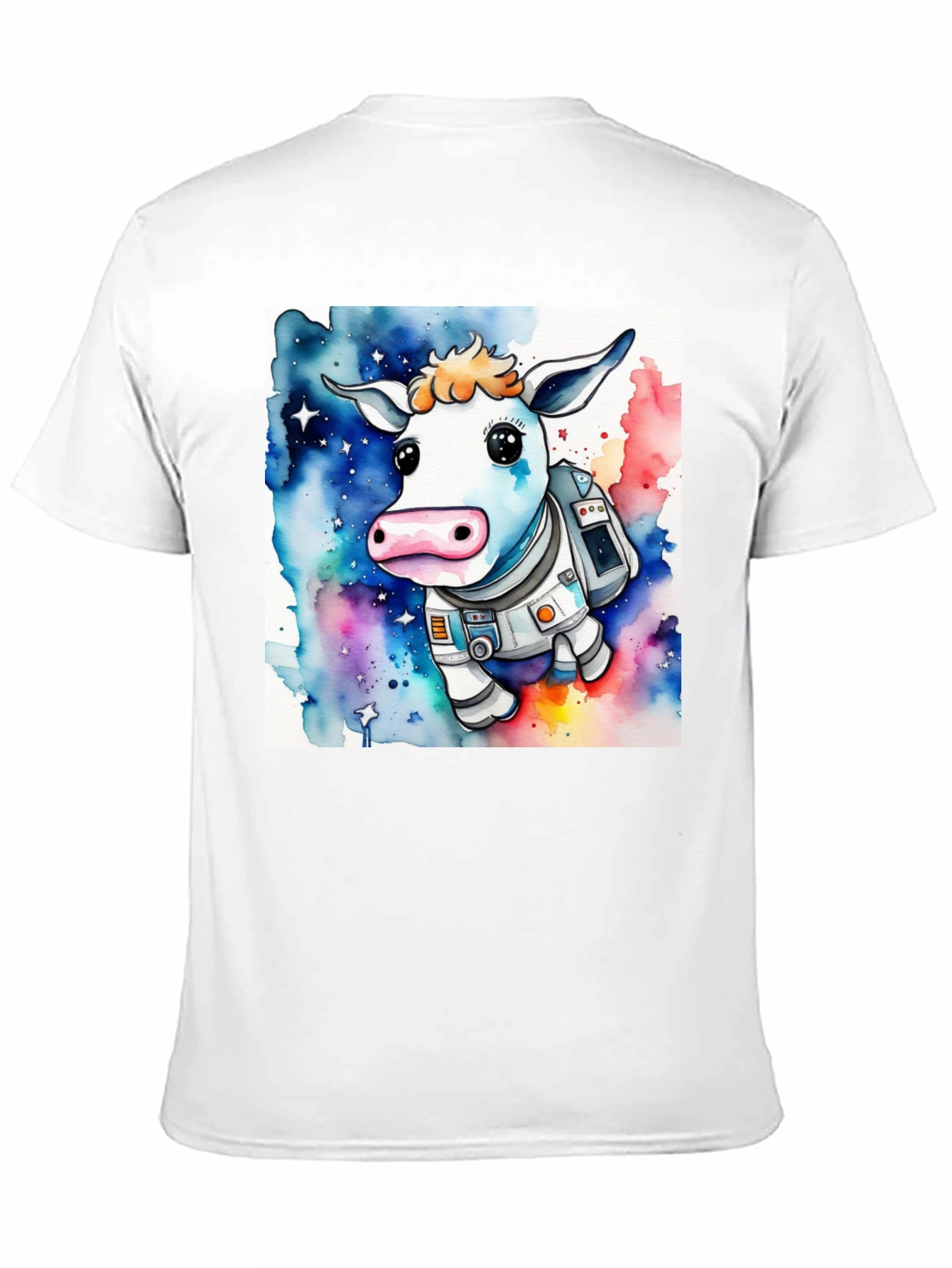 Cow Astronaut Graphic T-Shirt - Space Moo-n Explorers!