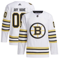 Men's Boston Bruins Fanatics Branded White Custom Jerseys