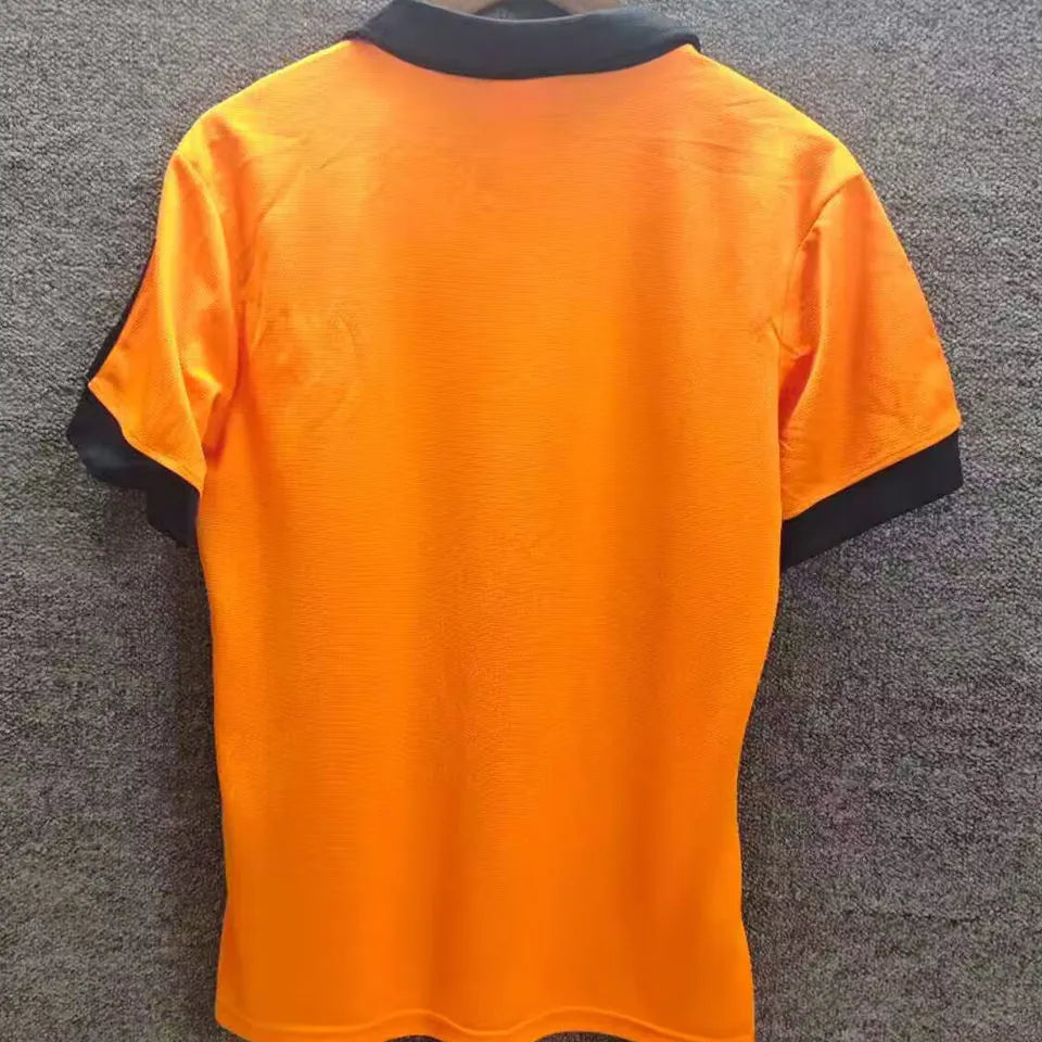 1980 NL Home Orange Retro Soccer Jersey Back