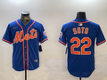 Men's New York Mets Juan Soto #22 Royal Alternate Replica Player Jerseys
