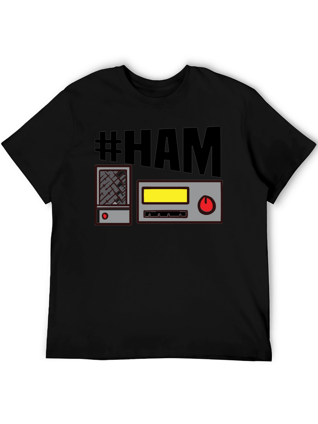 #HAM Radio T-Shirt - Black Comfy Casual Tee
