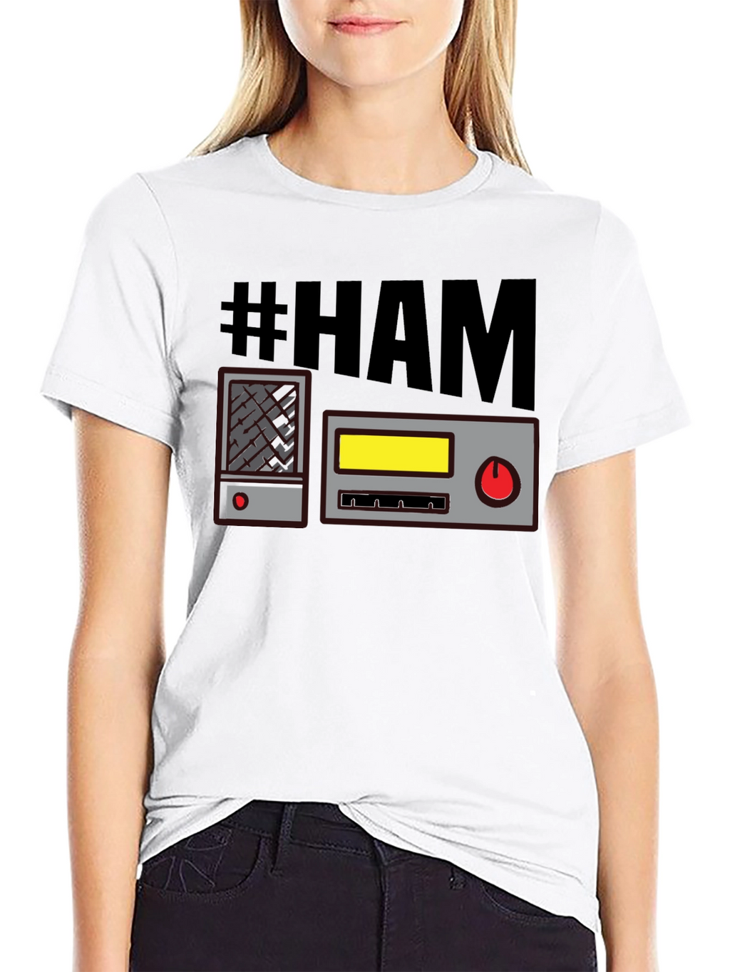 #HAM Radio T-Shirt - Black Comfy Casual Tee