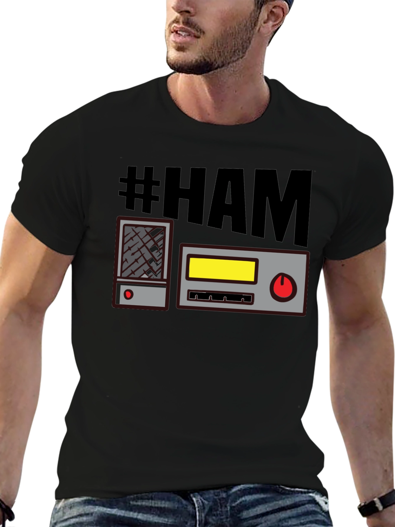#HAM Radio T-Shirt - Black Comfy Casual Tee