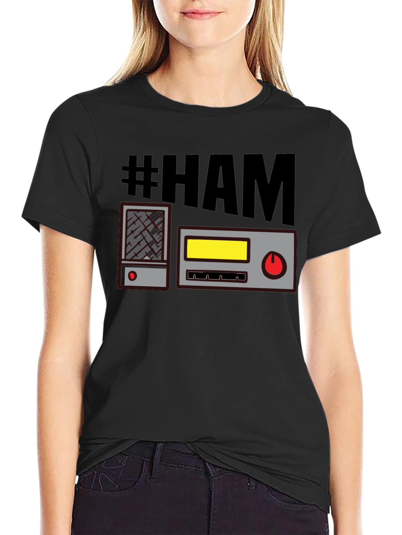 #HAM Radio T-Shirt - Black Comfy Casual Tee