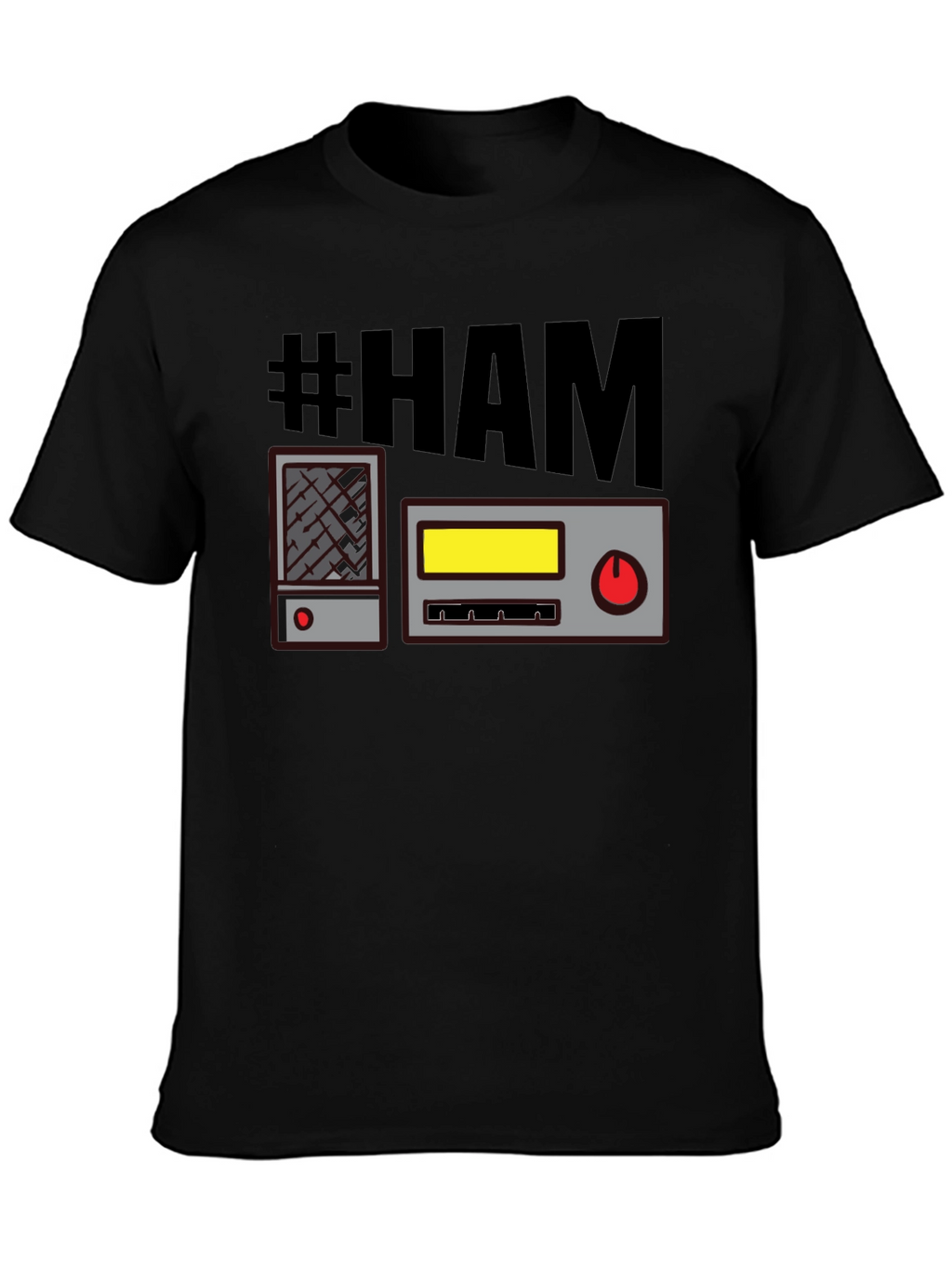 #HAM Radio T-Shirt - Black Comfy Casual Tee