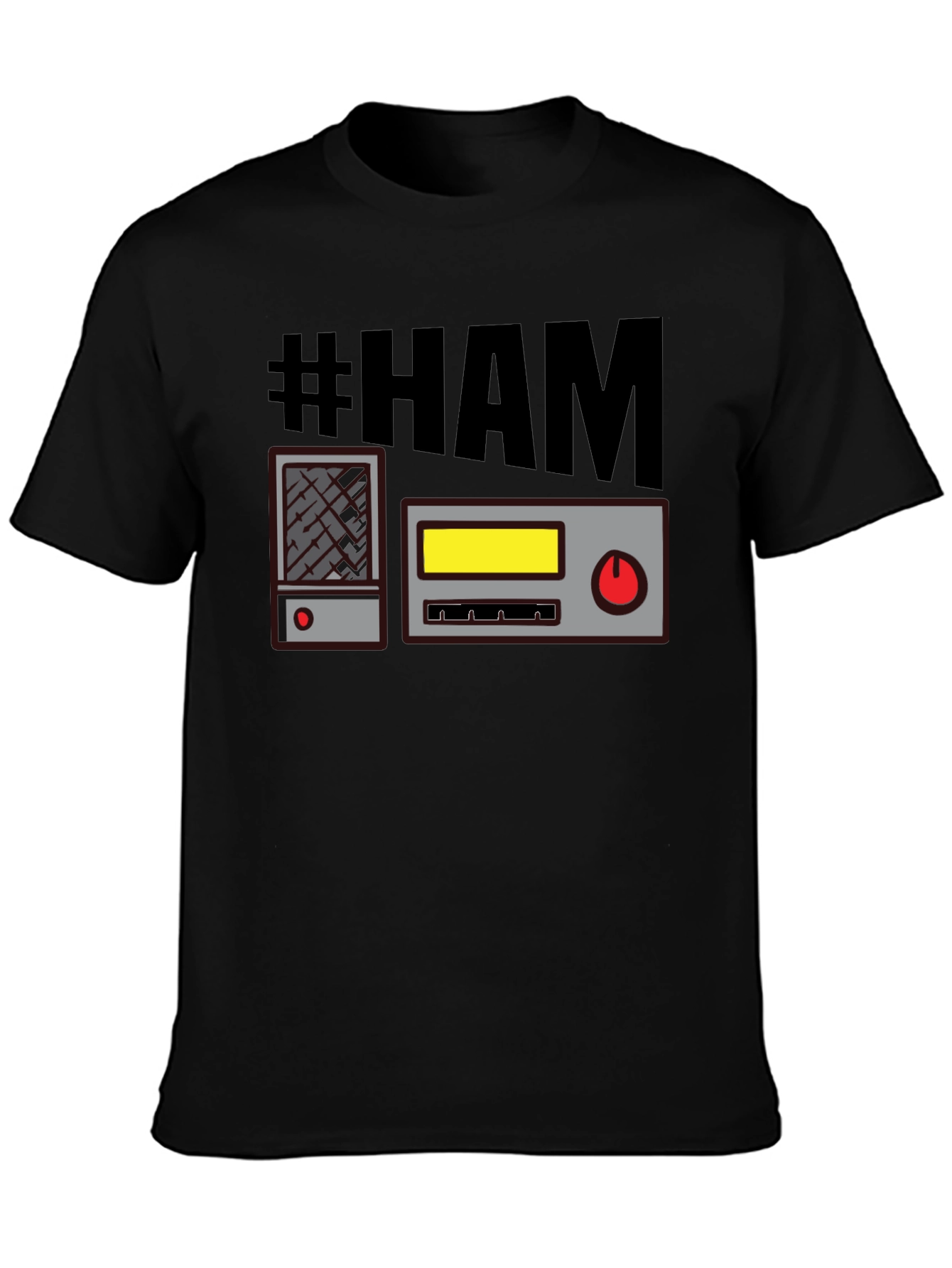 #HAM Radio T-Shirt - Black Comfy Casual Tee