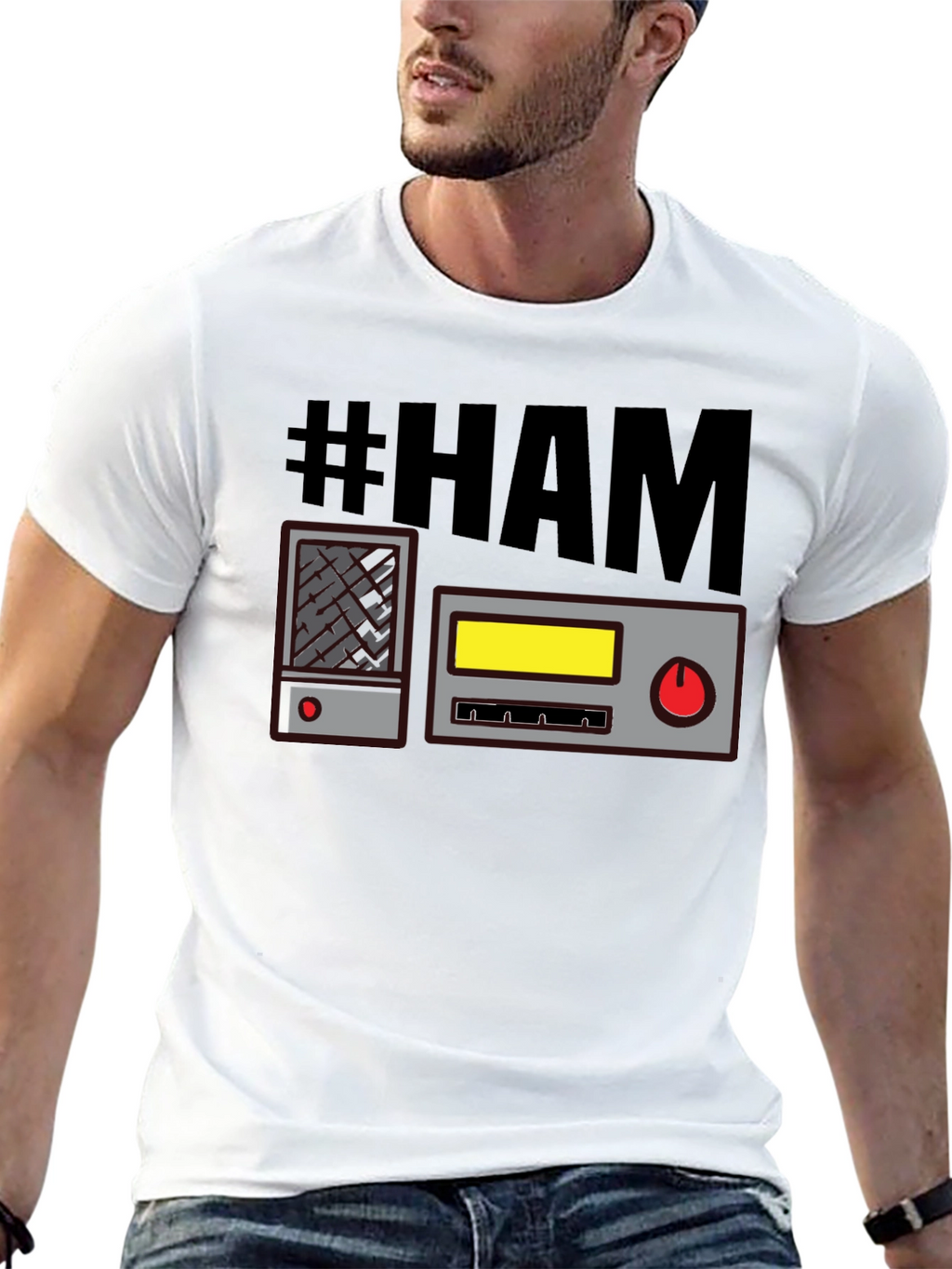 #HAM Radio T-Shirt - Black Comfy Casual Tee