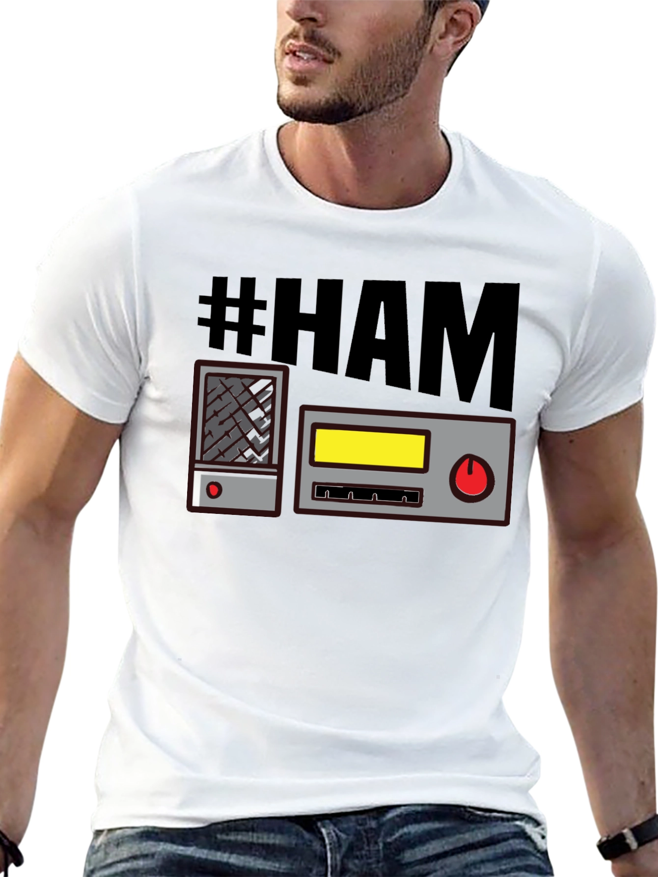 #HAM Radio T-Shirt - Black Comfy Casual Tee