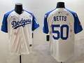 Men's Los Angeles Dodgers Mookie Betts White Replica Player Jerseys