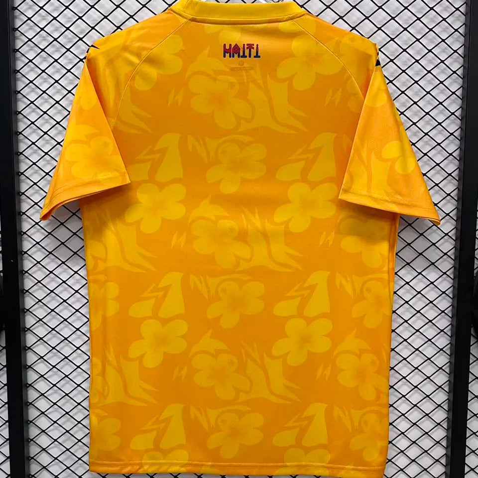 2026/27 Haiti Goalkeeper Yellow Fans Soccer Jersey 海地 Back