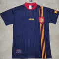 1996 Spain Away Retro Soccer Jersey Front
