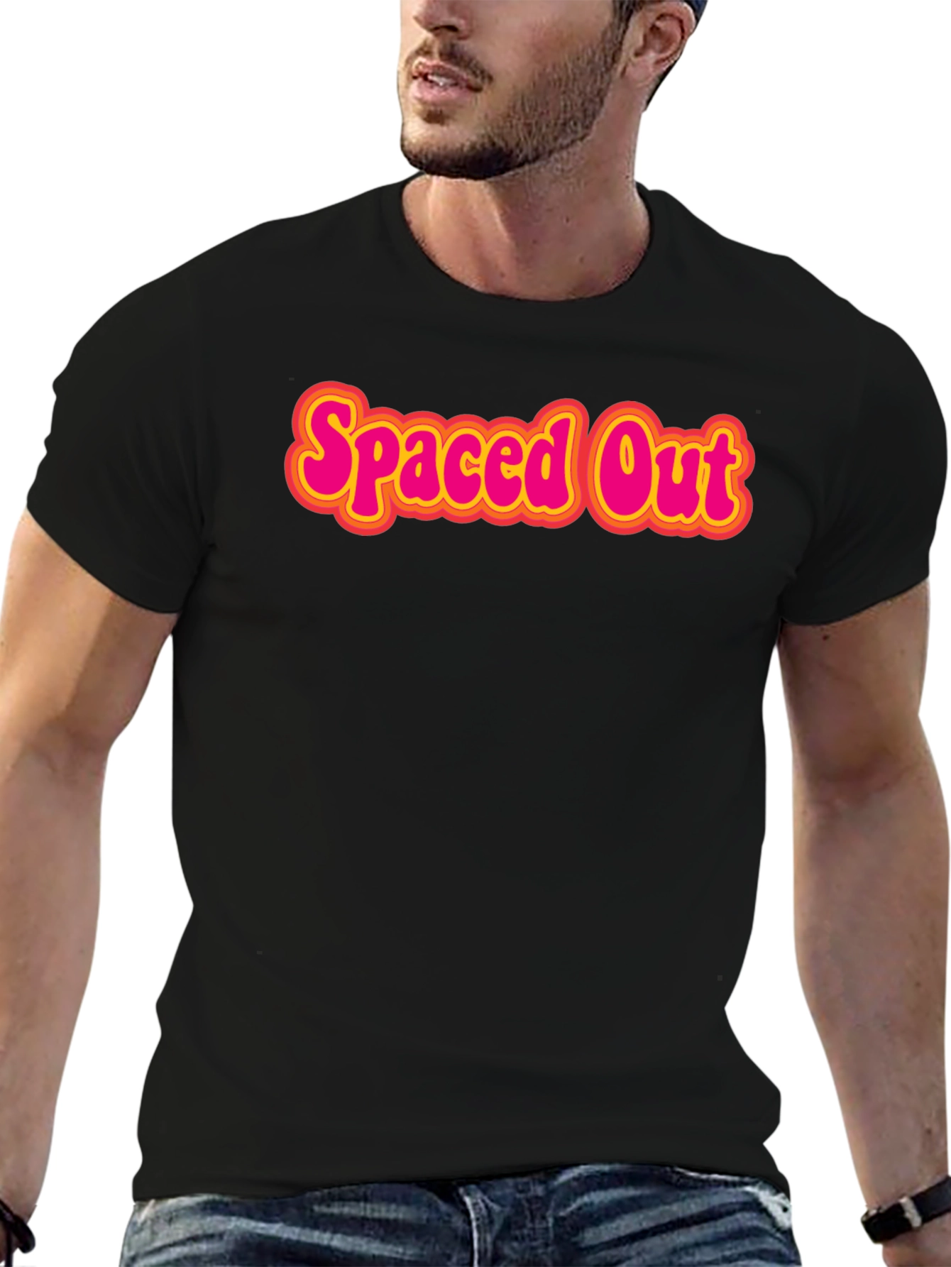 Spaced Out Graphic T-Shirt - Retro Style