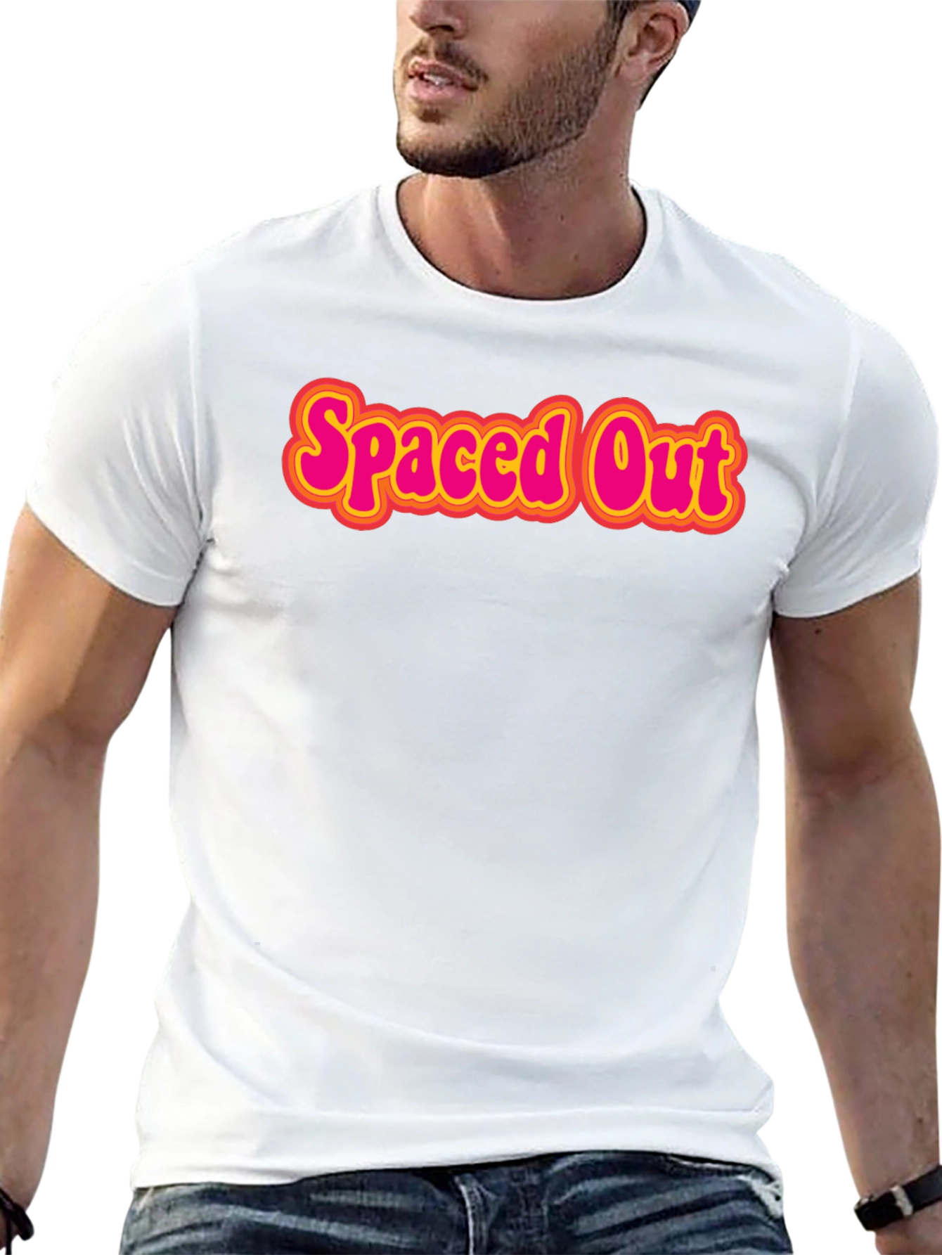 Spaced Out Graphic T-Shirt - Retro Style
