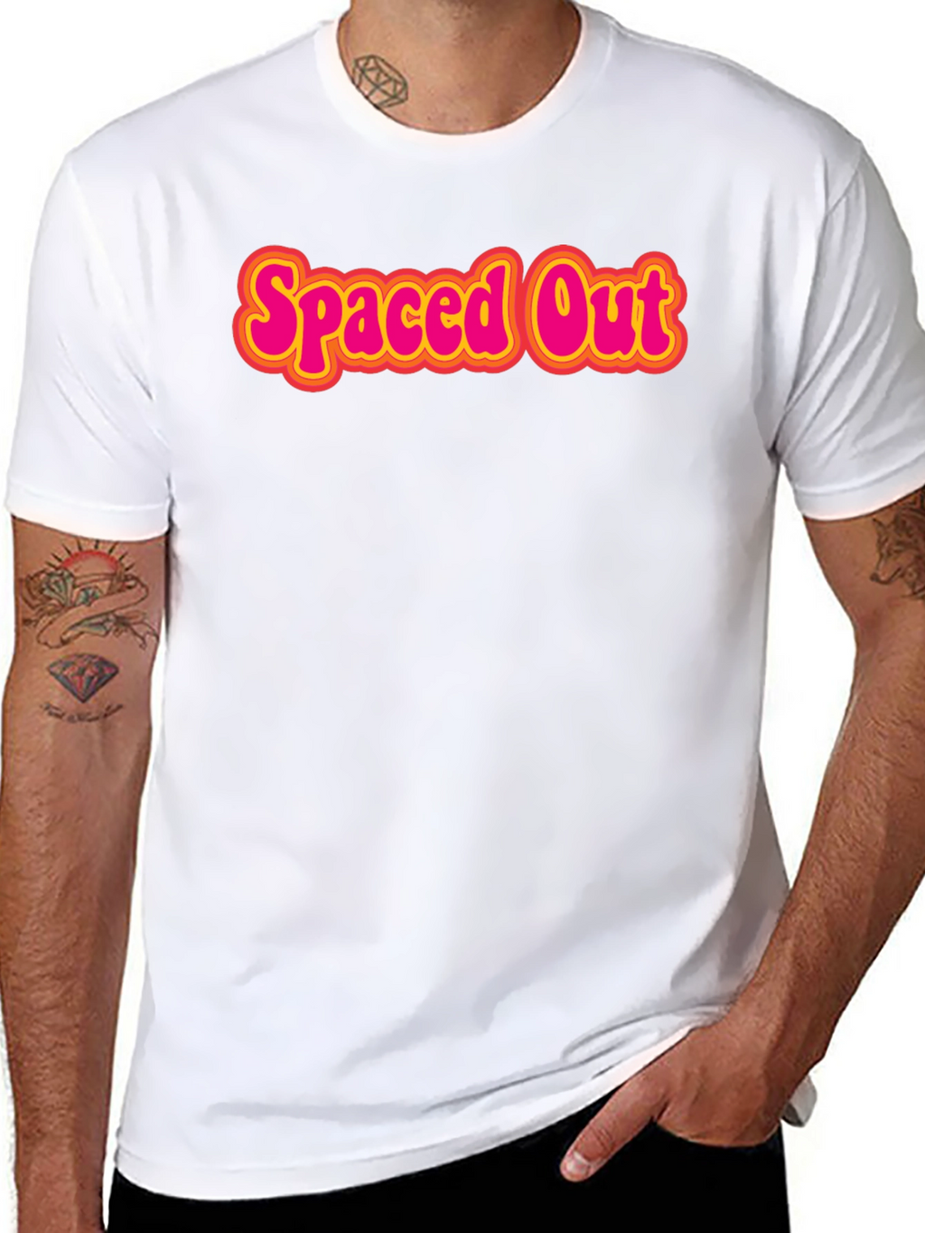 Spaced Out Graphic T-Shirt - Retro Style