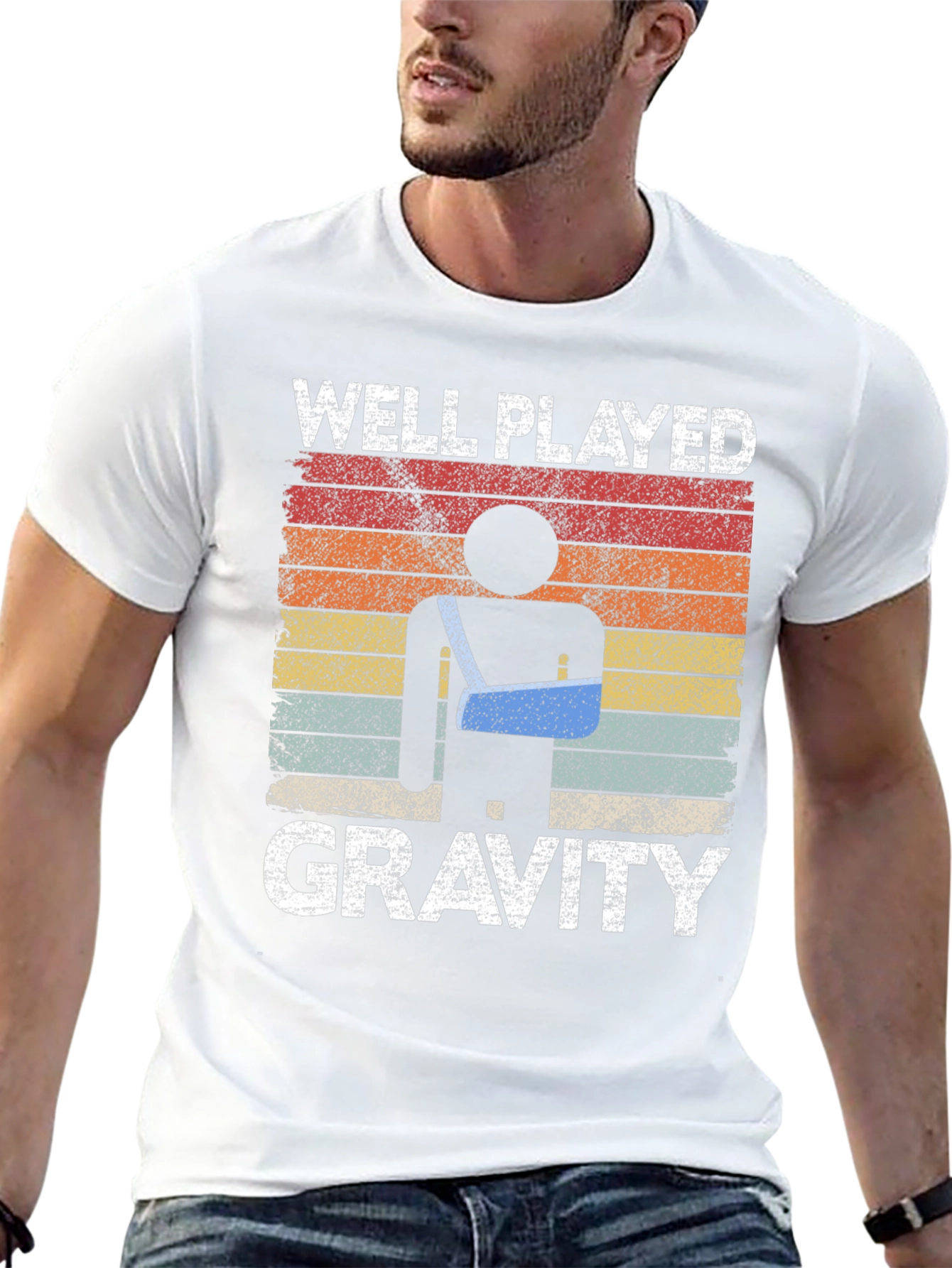 Well Played Gravity T-Shirt Funny Injury Humor