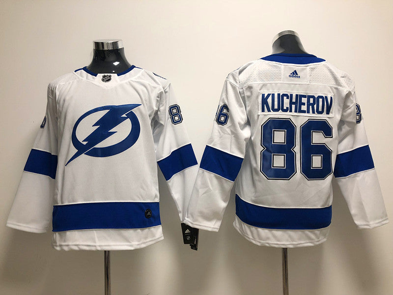 Men's Tampa Bay Lightning Nikita Kucherov #86 White Home Breakaway Jerseys