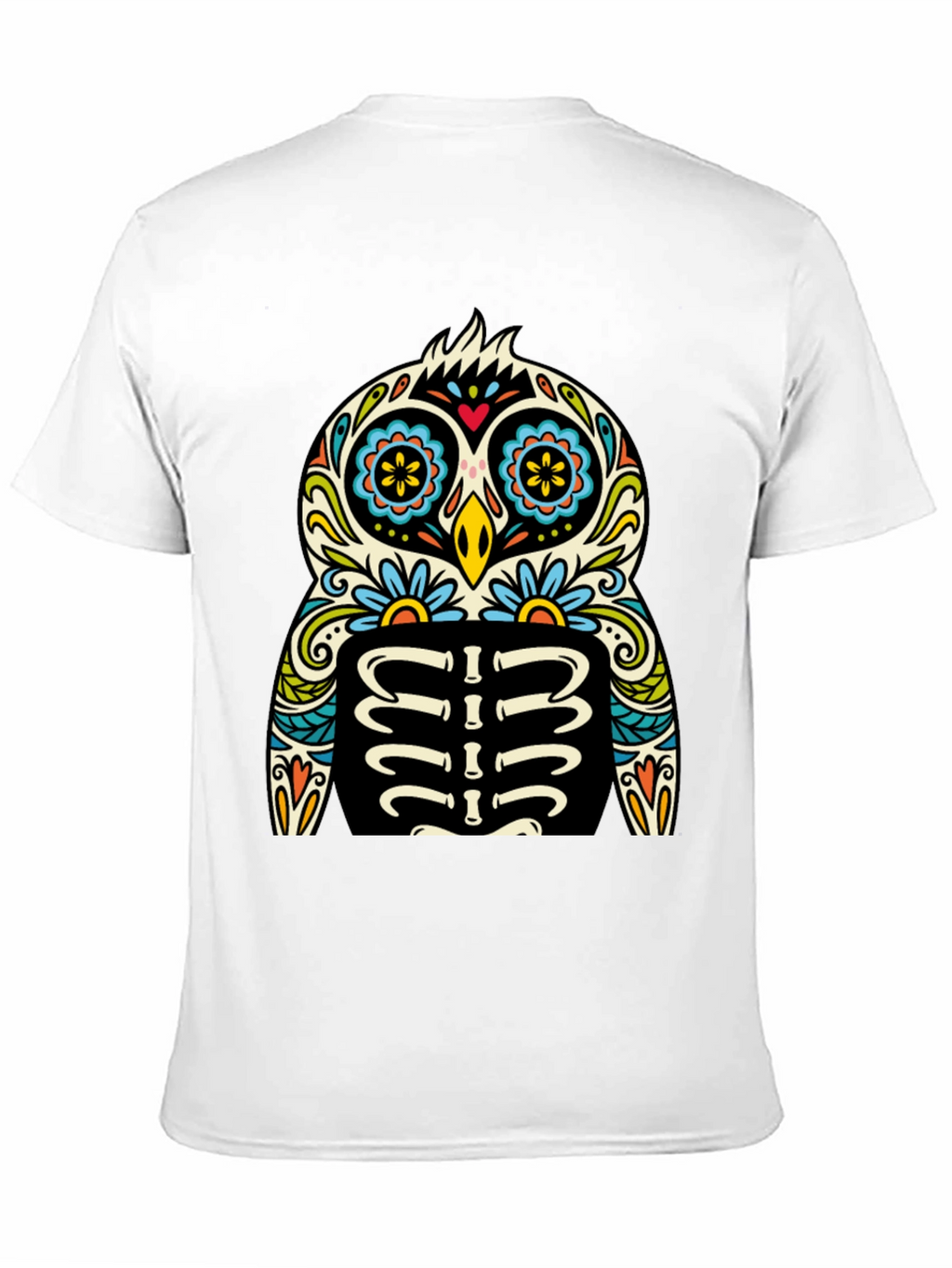 Sugar Skull Owl T-Shirt - Day of the Dead