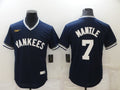 Men's New York Yankees Mickey Mantle #7 Navy Stitched Jerseys