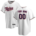 Men's Minnesota Twins White Replica Custom Jerseys