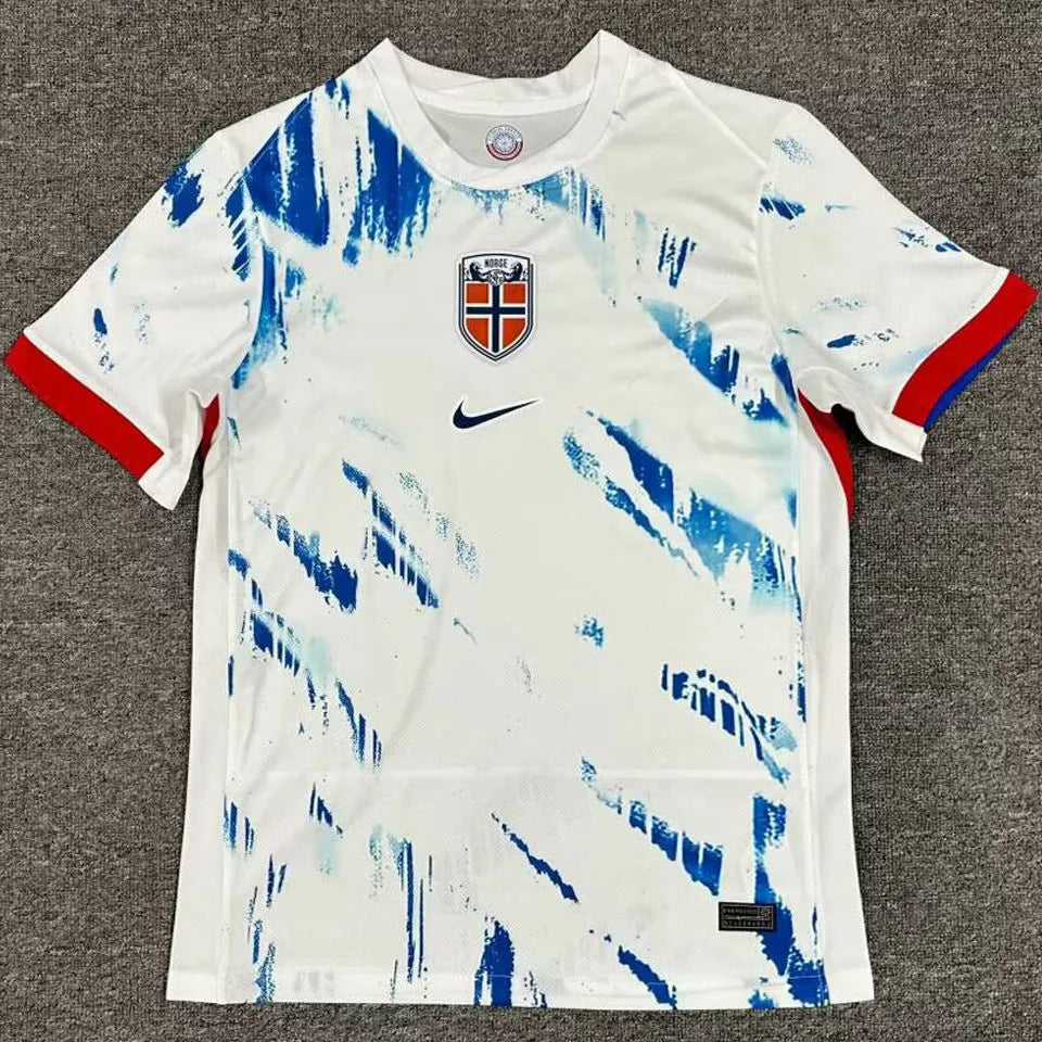 HAALAND #9 Norway Away Fans Soccer Jersey 2024/25 ★★ Back