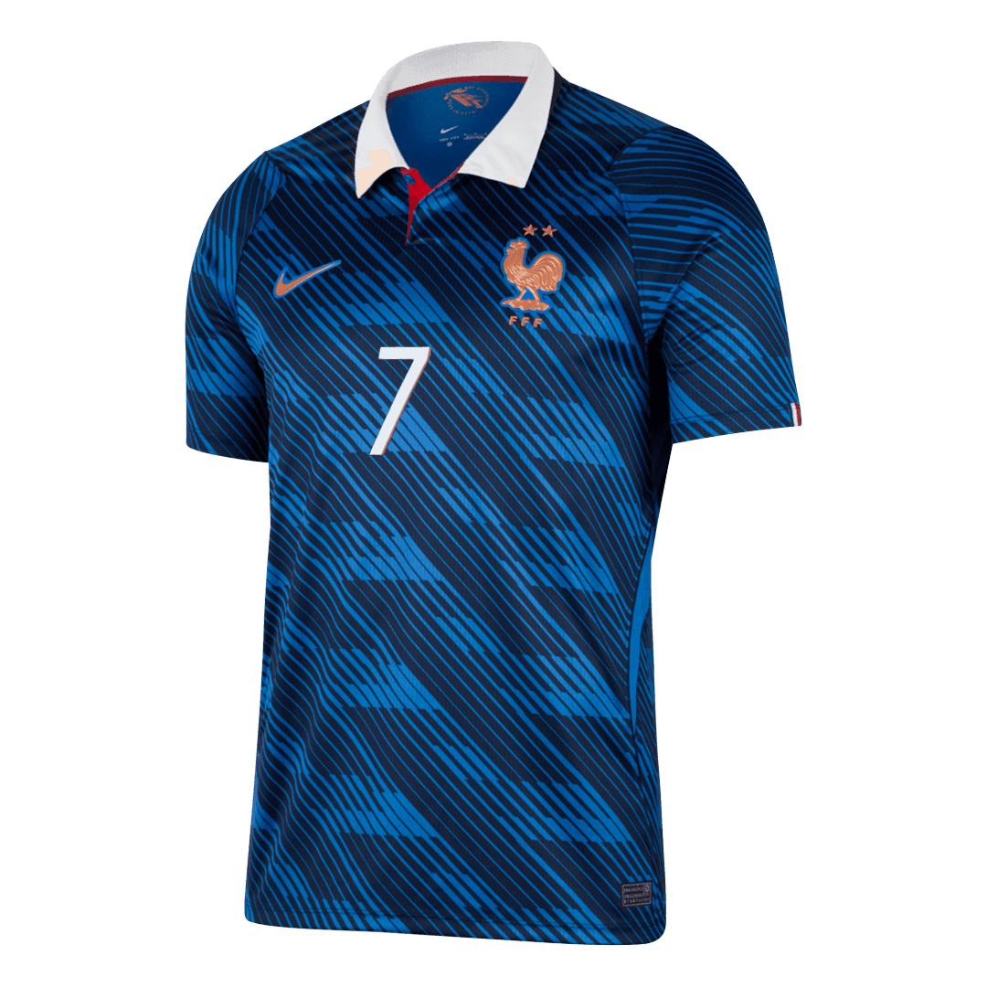 DEMBELE #7 France Home Soccer Jersey World Cup 2026 Blue Image 3
