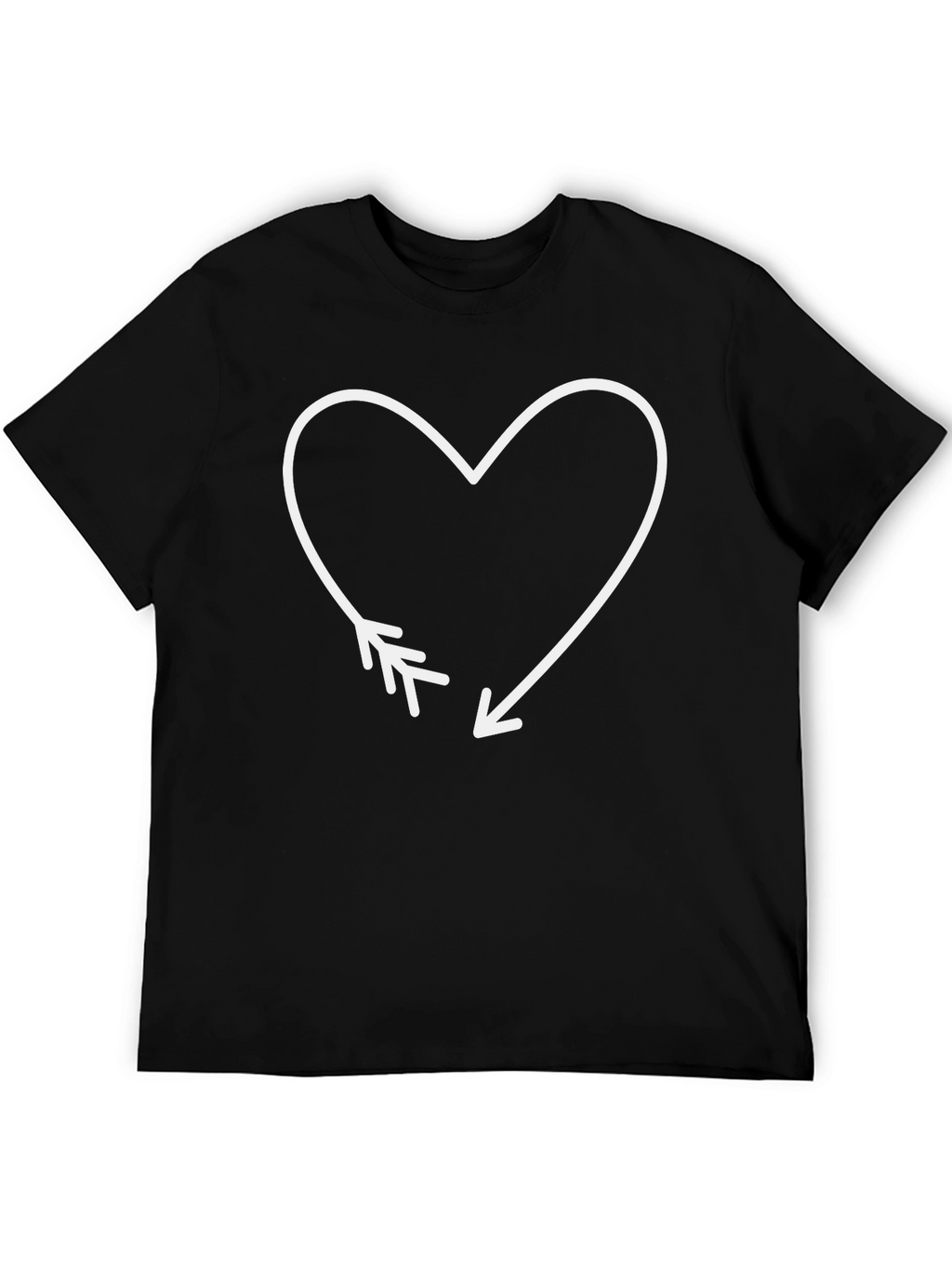 Heart Arrow T-Shirt - Stylish Graphic Tee