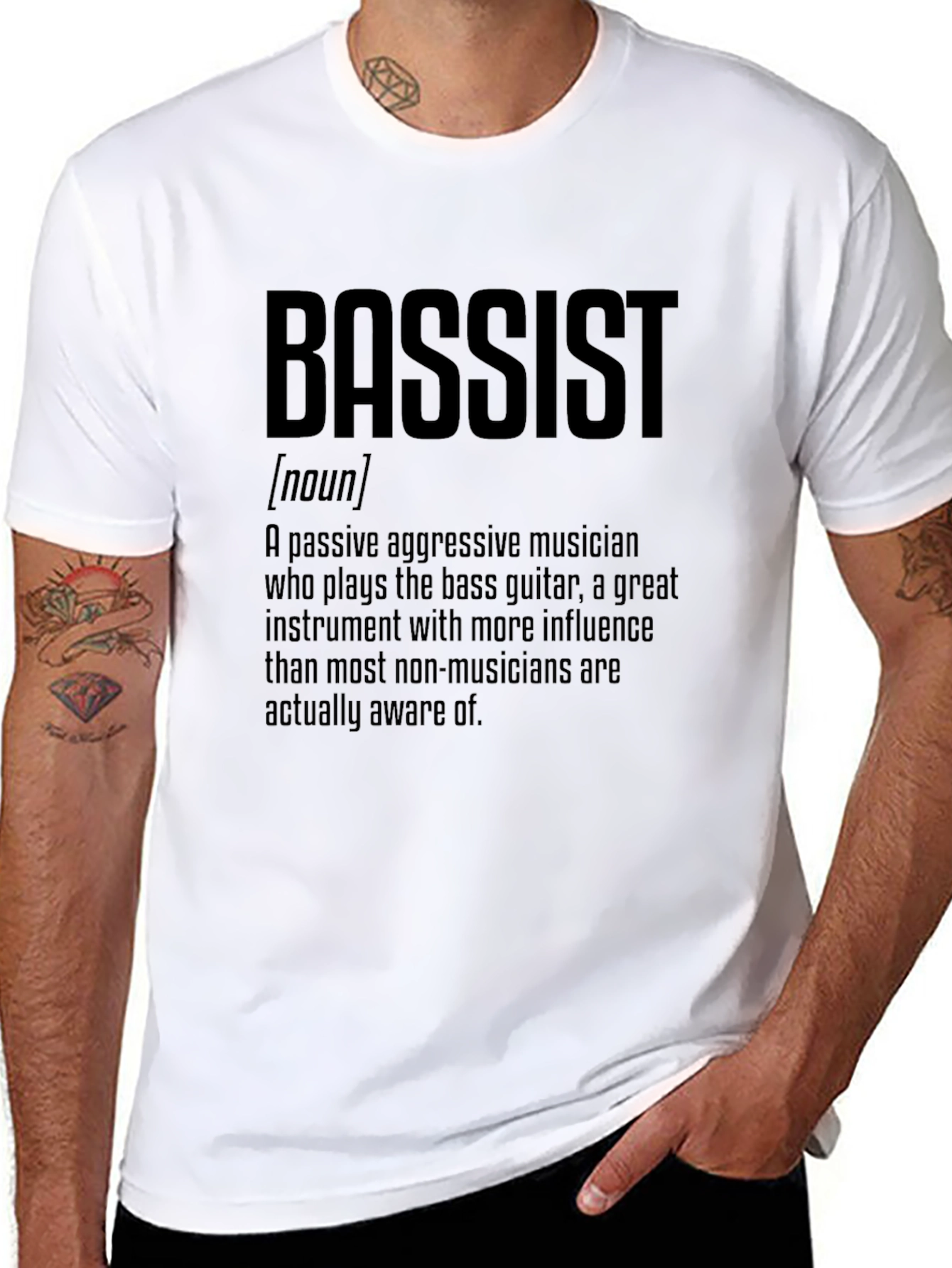 Bassist Definition Graphic Tee - Musician T-Shirt