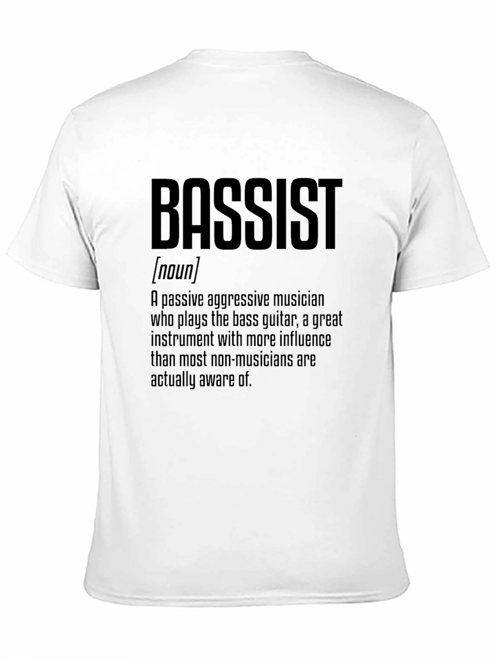 Bassist Definition Graphic Tee - Musician T-Shirt