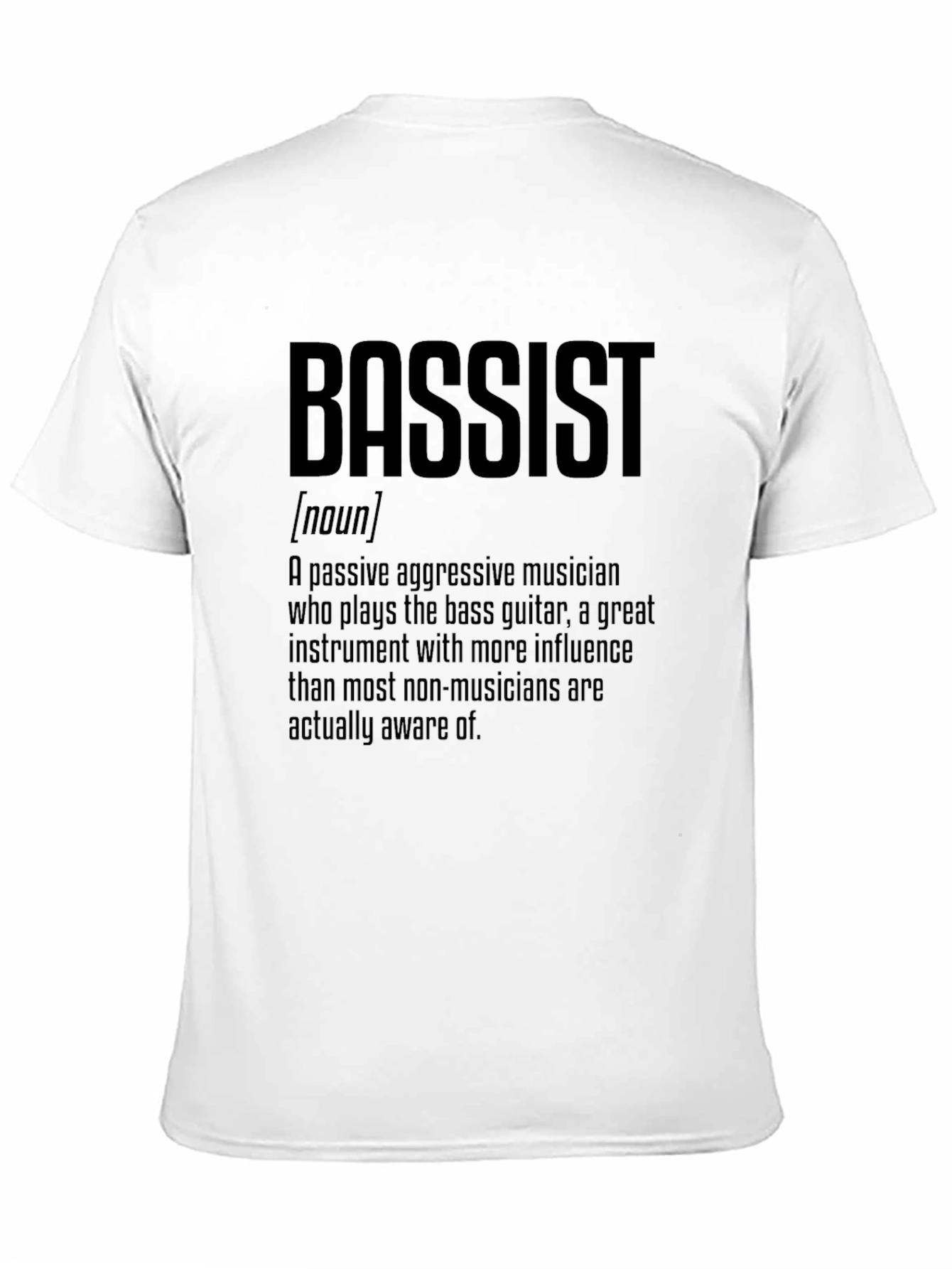 Bassist Definition Graphic Tee - Musician T-Shirt
