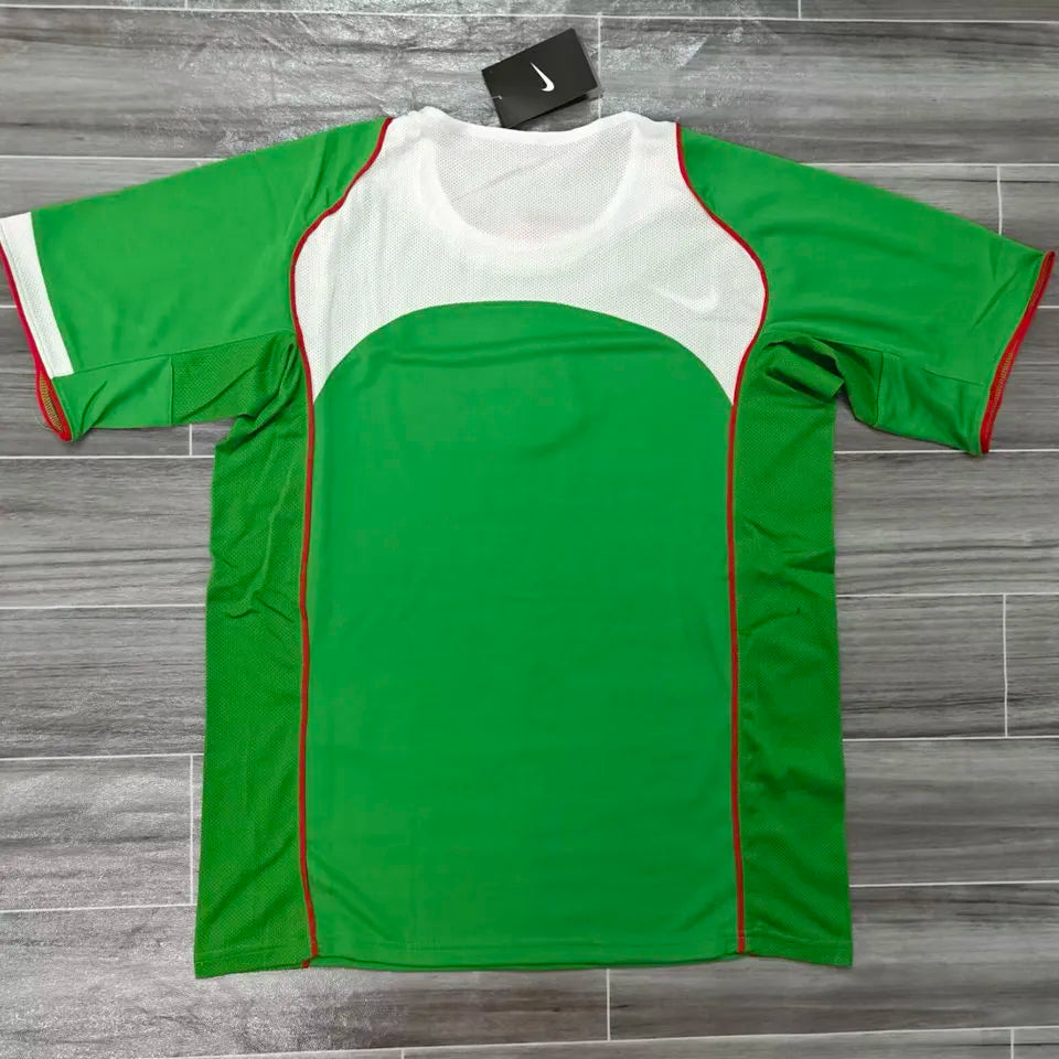 2004/2005 Mexico Home Green Retro Soccer Jersey Back