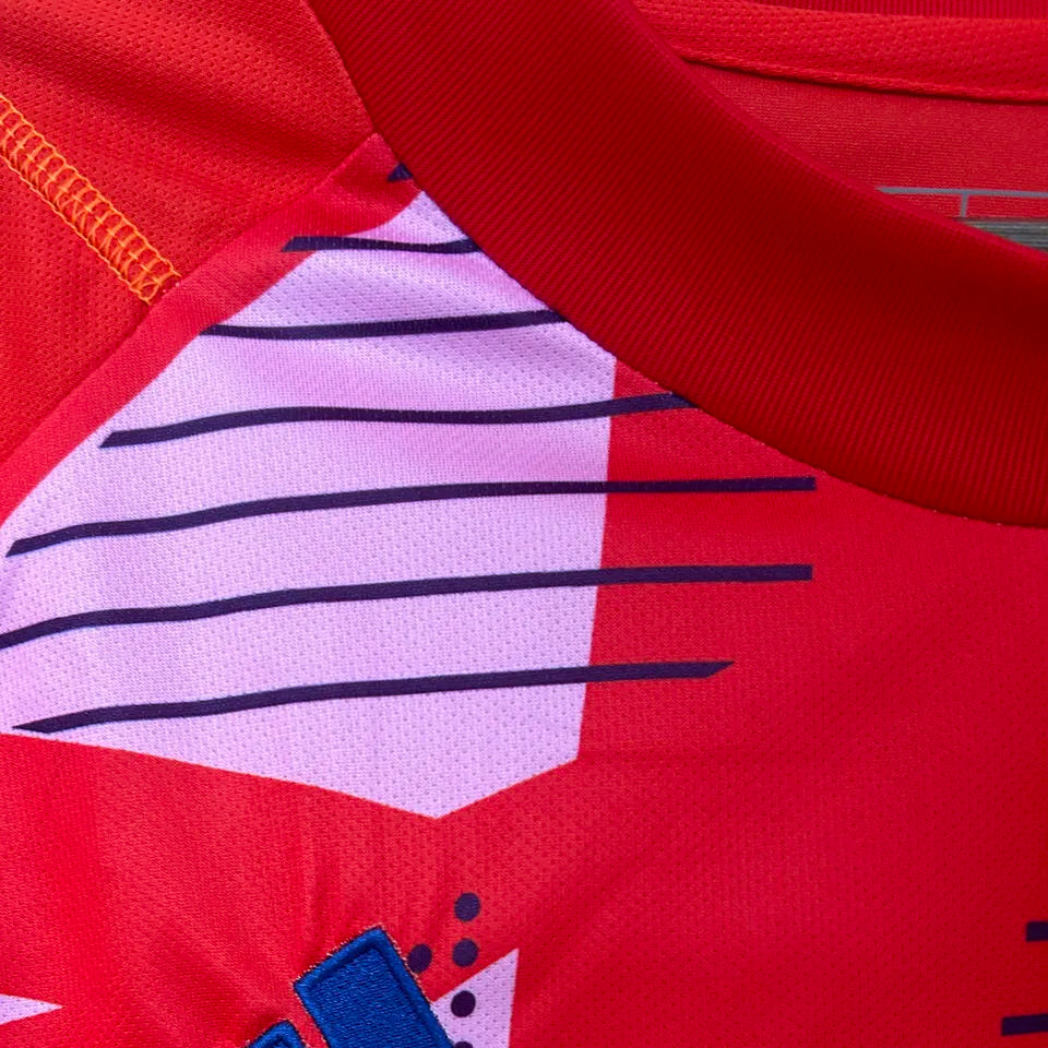 2024/25 Argentina Red Goalkeeper Fans Soccer Jersey Detail 4