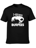 T-Rex Hates Burpees Funny Workout Shirt