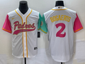 Men's San Diego Padres Xander Bogaerts #2 White City Connect Replica Player Jerseys Joint Edition