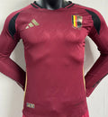 2024/25 Belgium Home Player Version Long Sleeve Jersey Front