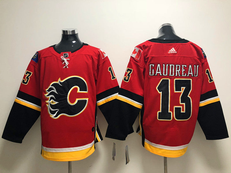 Men's Calgary Flames Johnny Gaudreau #13 Red Breakaway Player Jerseys