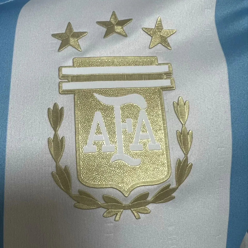 MESSI #10 Argentina Home Player Version Soccer Jersey 2024/25 (Have FlFA World Champion 2022 有胸前章) ★★ Detail 2