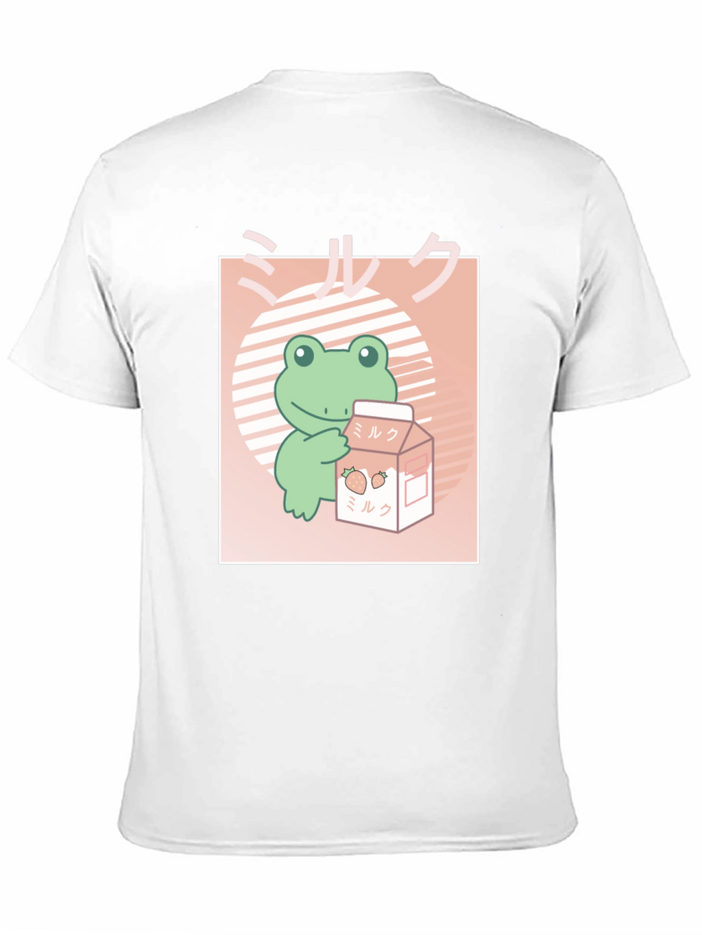 Kawaii Frog Strawberry Milk T-Shirt