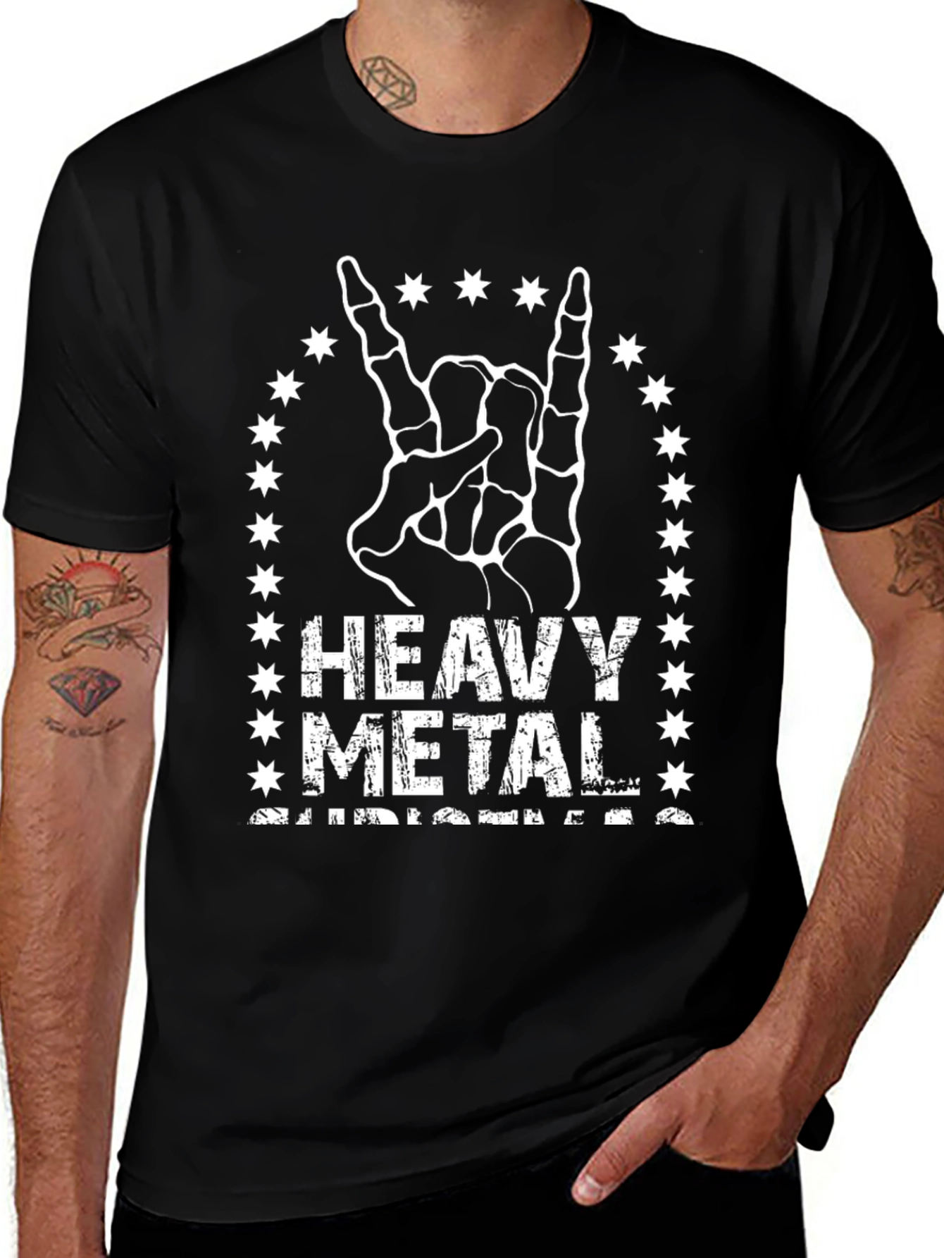 Heavy Metal Christmas T-Shirt - Black Graphic Tee