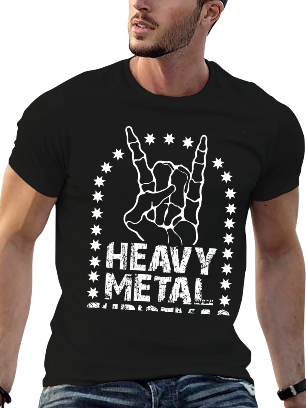 Heavy Metal Christmas T-Shirt - Black Graphic Tee